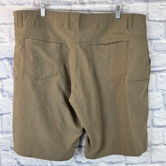 Kuhl Shift Amphibia Men Brown Khaki Drawstring Shorts Quick Dry Stretch Size 40 - Picture 3 of 9